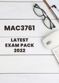 MAC3761 New Exam Pack For 2023 with Formula notes