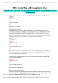 NURSING HESI HESI Leadership and Management Exam 2021&sol;2022
