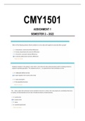 CMY1501 Assignment 1 Semester 2 2022