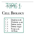 Biology HL IB Diploma Program Chapter 1: Cell Biology