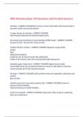 WGU Nutrition Exam 193 Questions with Verified Answers&comma;100&percnt; CORRECT