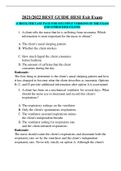 HESI EXIT 2022&sol;2023 BEST ANSWERS 