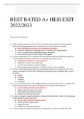 BEST RATED A&plus; HESI EXIT 2022&sol;2023 