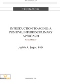 Introduction to Aging A Positive Interdisciplinary Approach 2nd Edition Sugar Test Bank