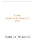 ECS2601 Assignment 1 Semester 2 2022