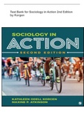 Test Bank for Sociology in Action 2nd Edition