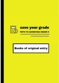 Edexcel IGCSE Accounting - Books of original entry
