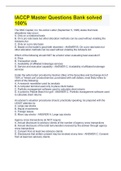 IACCP Master Questions Bank solved 100&percnt;