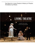 Test Bank for Living Theatre A History of Theatre 7th Edition