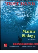 TEST BANK for Marine Biology, 11th Edition by Peter Castro, Michael Huber. (Complete Chapters 1-18)