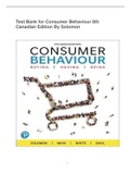 Test Bank for Consumer Behaviour 8th Canadian Edition 
