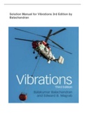 Solution Manual for Vibrations 3rd Edition