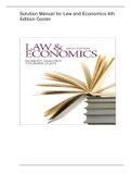 Solution Manual for Law and Economics 6th Edition