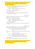 Nursing Critical Care Questions with Answers Tested and Verified &comma;Latest Updates 2022&sol;2023 Exam Solution&period;RATED A&plus;