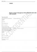 Module 2 Project Management WITH 100- SURE ANSWERS