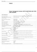 Project Management Module 2 WITH 100- SURE ANSWERS