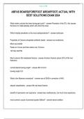 ABFAS BOARD&lpar;FOREFOOT &REARFOOT&rpar; ACTUAL WITH BEST SOLUTIONS EXAM 2024