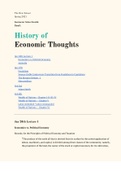 Notes - History of Economic Thoughts