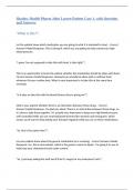 Shadow Health Pharm John Larsen Patient Case 1&comma; with Question and Answers
