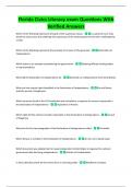Florida Civics Literacy exam Questions With  Verified Answers 