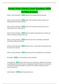Florida Civics Literacy exam Questions With  Verified Answers 