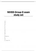 NIHSS Group D exam study set
