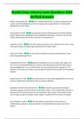 Florida Civics Literacy exam Questions With  Verified Answers 