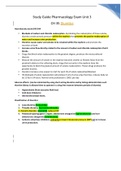 NU 578 PHARMACOLOGY EXAM UNIT 3 STUDY GUIDE UPDATED