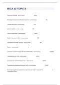 RICA 12 TOPICS Certification Exam Questions And Correct Detailed Answers&period;