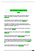 Nurs101>Teas 7 Math&lpar;Correct Questions & Answers Latest Update 2022&rpar;