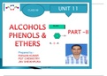 Chemistry - Alcohols Phenols and Ethers Full Chapter Notes