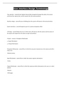 User Interface Design Terminology