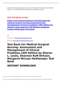Test Bank For Medical-Surgical Nursing- Assessment and Management of Clinical Problems,10th Edition