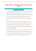 BEST RATED A&plus;&plus; 2022 ATI Fundamentals Proctored Exam&comma;