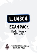 LJU4804 (ExamPACK, Portfolio Questions, Tut201 Letters)