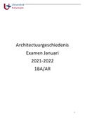 Samenvatting Architectuur Geschiedenis 1BA/AR