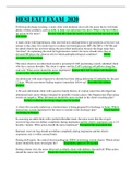  HESI Exit Exam Practice Questions and Answers-2020 Latest Update Questions and Answers&period;Graded A &plus;
