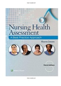 Nursing Health Assessment A Best Practice Approach 3rd Edition Jensen Test Bank |ALL 30 CHAPTERS |COMPLETE GUIDE A+|9781496349170