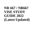 NR 667 / NR667 VISE STUDY GUIDE 2022 (Latest Updated)
