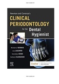 Newman and Carranza’s Clinical Periodontology for the Dental Hygienist 1st Edition Newman Test Bank