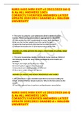  NURS 6401 HESI EXIT v2 2022&sol;2023 160 Q & As ALL ANSWERS 100&percnt; CORRECTLY&sol;VERIFIED ANSWERS LATEST UPDATE 2022&sol;2023 GRADED A&plus; WALDEN UNIVERSITY 