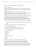 Samenvatting Corporate Communication