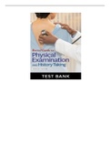 Test Bank for Bates’ Guide To Physical Examination and History Taking 13th Edition 