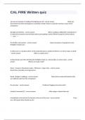 CAL FIRE Written quiz Exam Questions With 100&percnt; Correct Verified Answers&period;