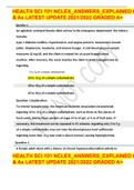HEALTH SCI 101 NCLEX&lowbar;ANSWERS&lowbar;EXPLAINED Q & As LATEST UPDATE 2021&sol;2022 GRADED A&plus;