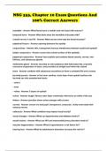 NSG 333&comma; Chapter 10 Exam Questions And 100&percnt; Correct Answers 
