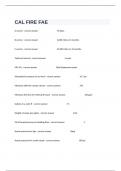  CAL FIRE FAE Actual Questions With Correct Detailed Answer Guaranteed Pass&period;