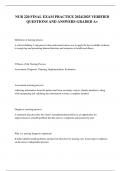 NUR 220 FINAL EXAM PRACTICE 2024&sol;2025 VERIFIED QUESTIONS AND ANSWERS GRADED A&plus;