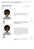 Health History &lpar;Tina Jones - Transcript 2&rpar;&period;With Complete Solution