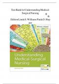 Test Bank for Davis Advantage for Understanding Medical-Surgical Nursing 7th Edition by Paula D&period; Williams&comma; Linda S&period;&semi; Hopper